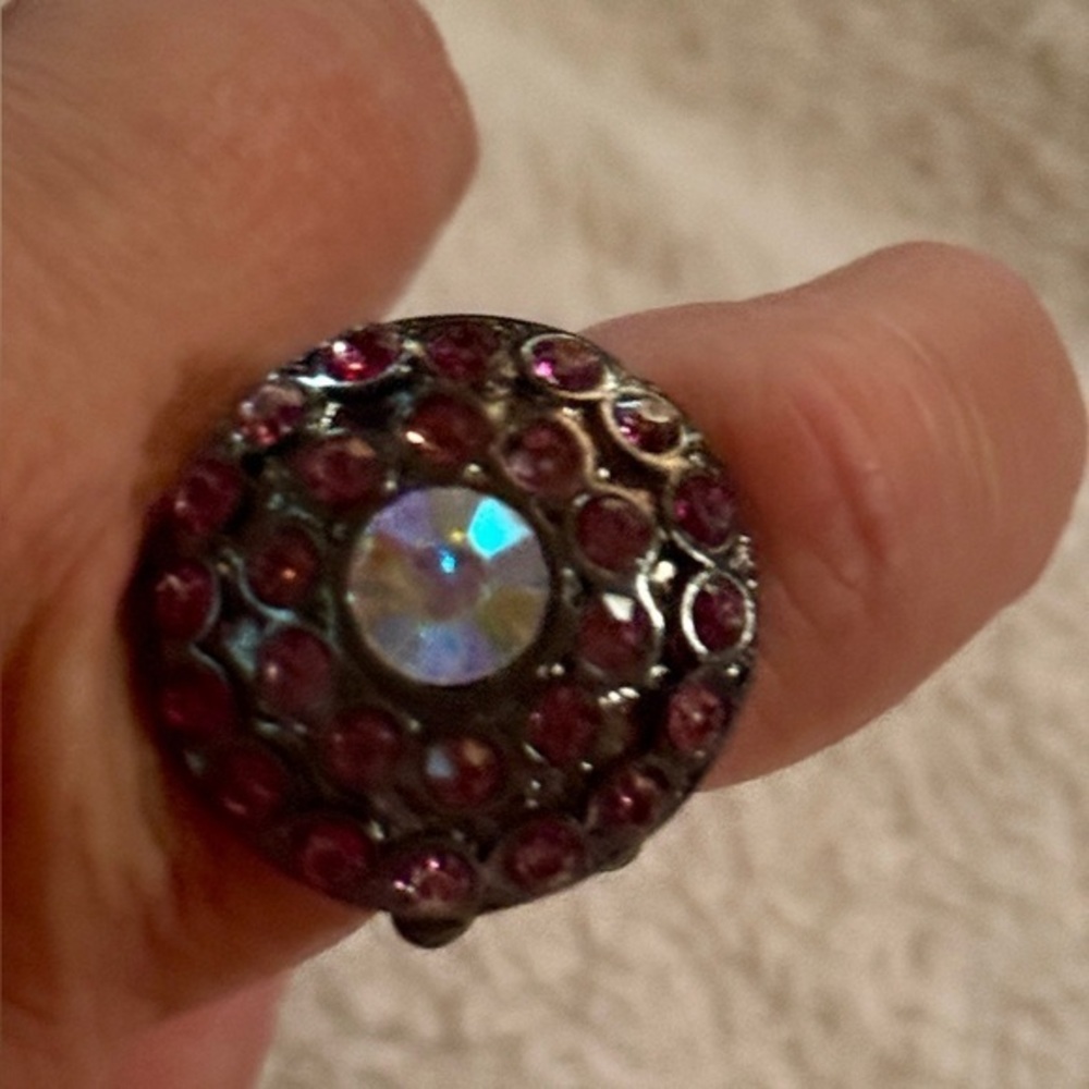 Art Deco Purple Adjustment Ring